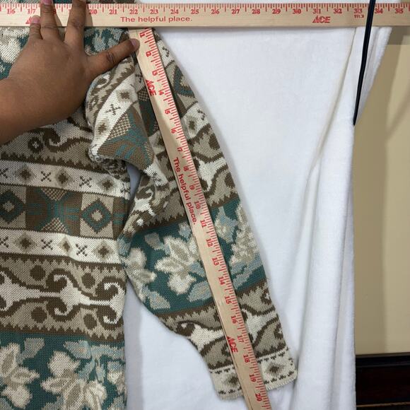 Vintage Forelli 1X 80s Tunic Sweater Statement Abstract Cosby Handknit Funky USA - Picture 7 of 9